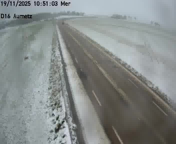 Webcam sur la D16 à Aumetz. Vue orientée vers A30
