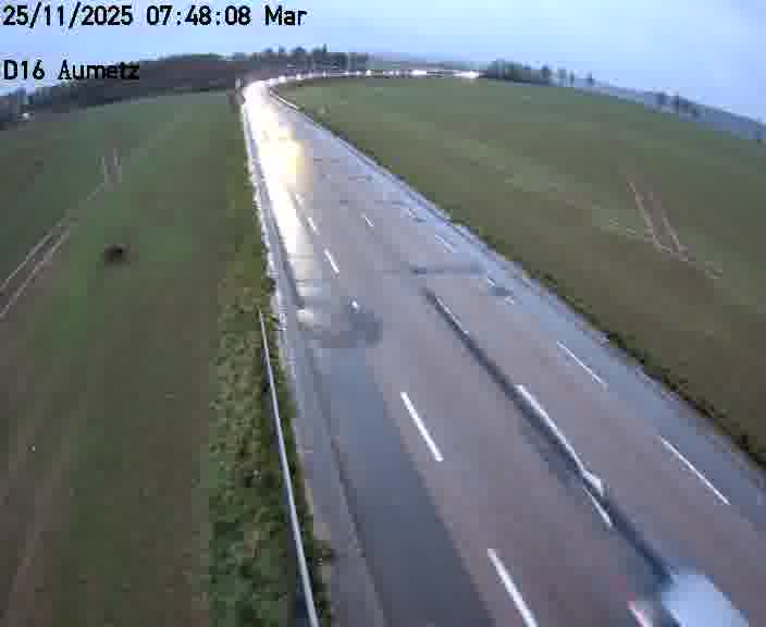 Webcam sur la D16 à Aumetz. Vue orientée vers A30