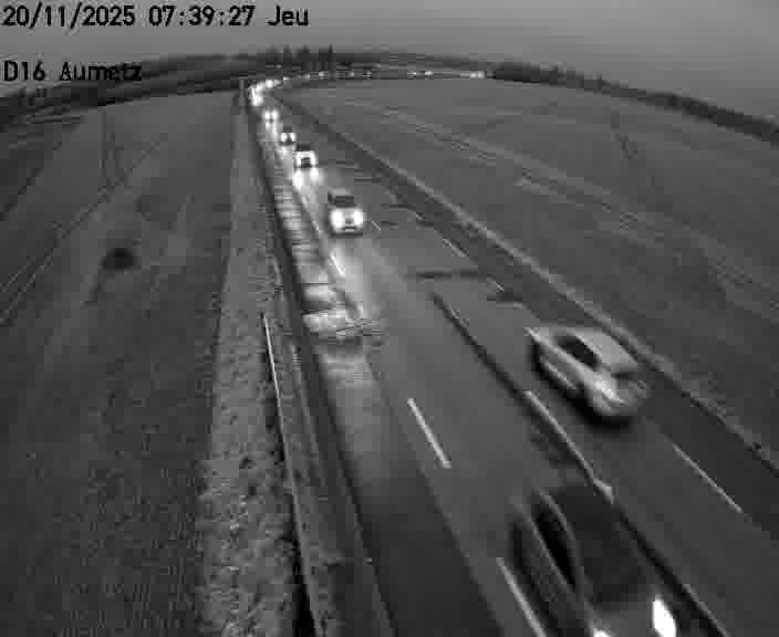 Webcam sur la D16 à Aumetz. Vue orientée vers A30