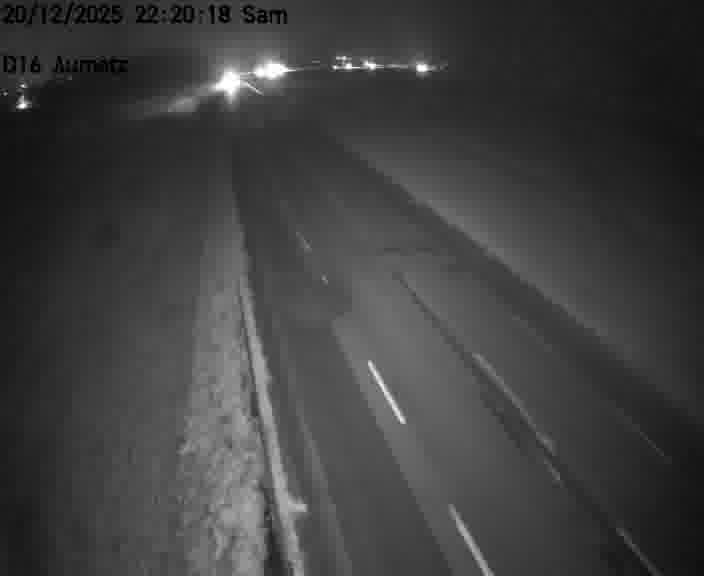<h2>Webcam sur la D16 à Aumetz. Vue orientée vers A30</h2>