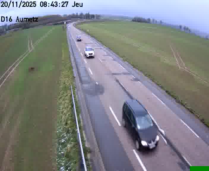 Webcam sur la D16 à Aumetz. Vue orientée vers A30