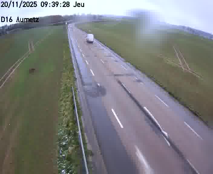 Webcam sur la D16 à Aumetz. Vue orientée vers A30