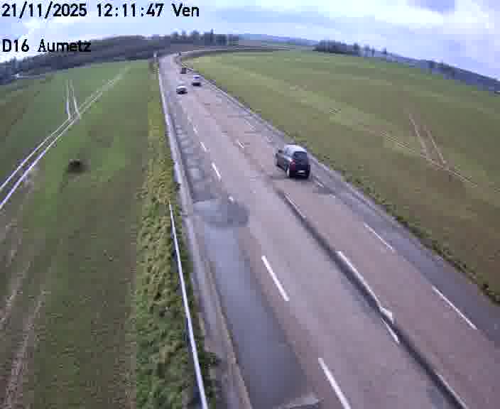 Webcam sur la D16 à Aumetz. Vue orientée vers A30