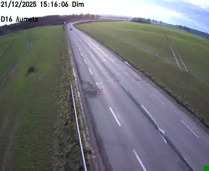 Webcam sur la D16 à Aumetz. Vue orientée vers A30