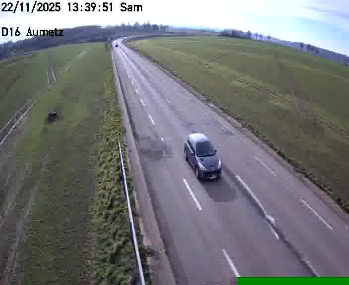 Webcam sur la D16 à Aumetz. Vue orientée vers A30