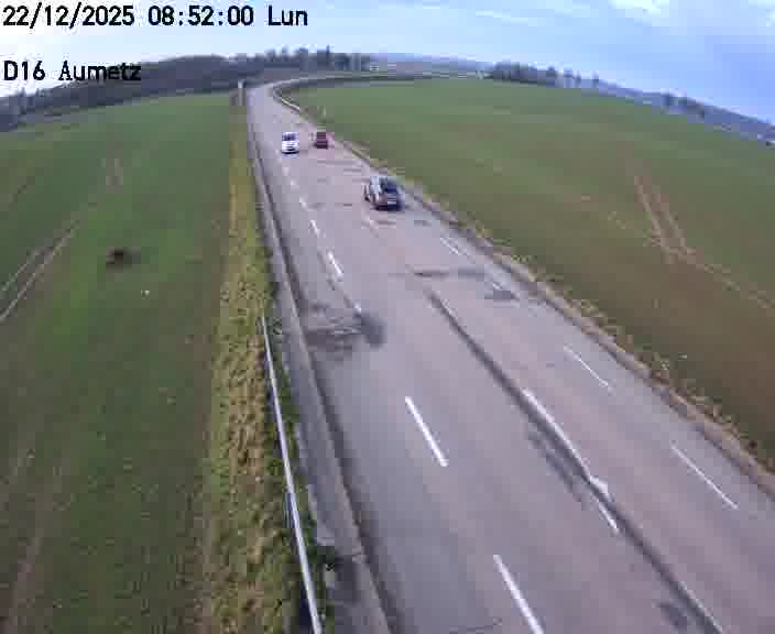 Webcam sur la D16 à Aumetz. Vue orientée vers A30