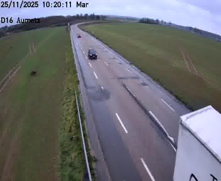 Webcam sur la D16 à Aumetz. Vue orientée vers A30