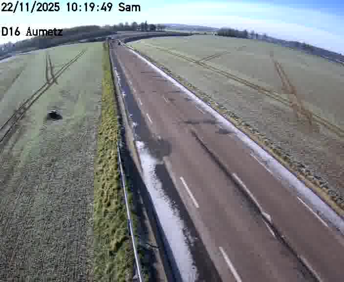 Webcam sur la D16 à Aumetz. Vue orientée vers A30