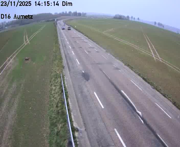 Webcam sur la D16 à Aumetz. Vue orientée vers A30