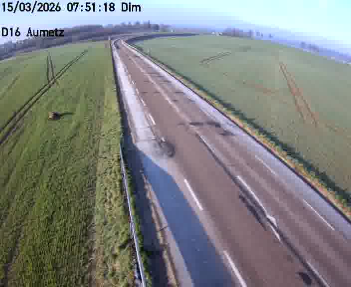 Webcam sur la D16 à Aumetz. Vue orientée vers A30