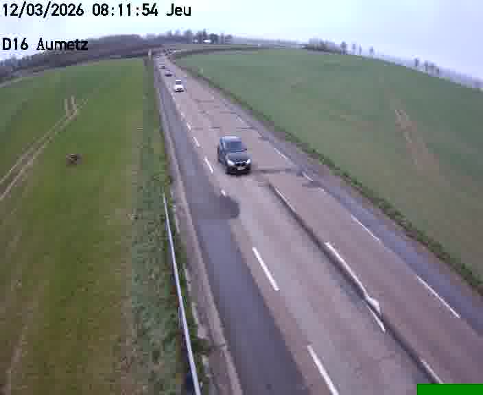 Webcam sur la D16 à Aumetz. Vue orientée vers A30