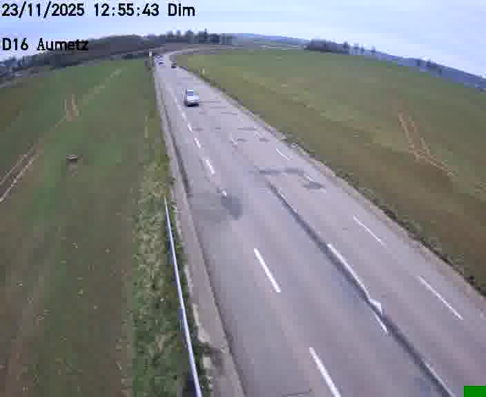 Webcam sur la D16 à Aumetz. Vue orientée vers A30