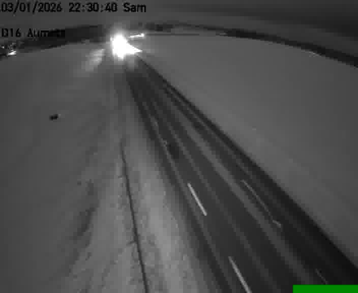 <h2>Webcam sur la D16 à Aumetz. Vue orientée vers A30</h2>