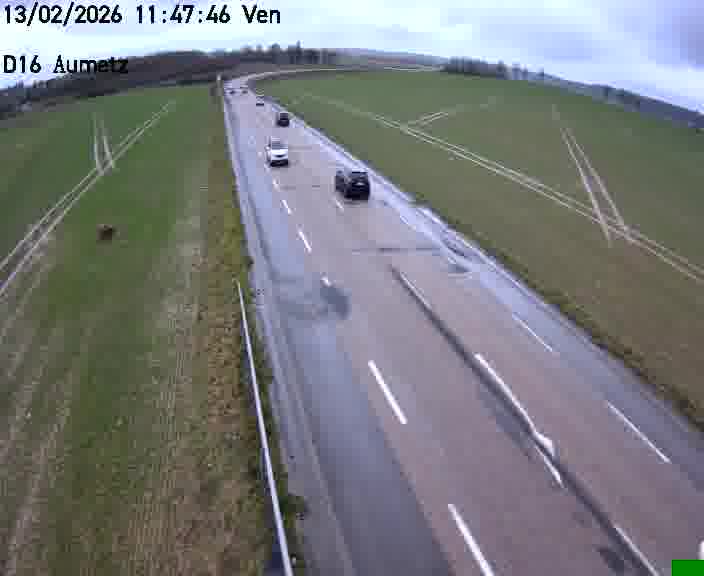 Webcam sur la D16 à Aumetz. Vue orientée vers A30