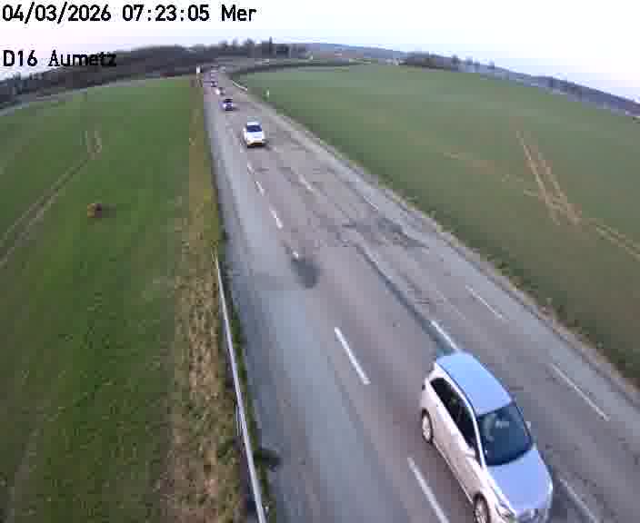 Webcam sur la D16 à Aumetz. Vue orientée vers A30
