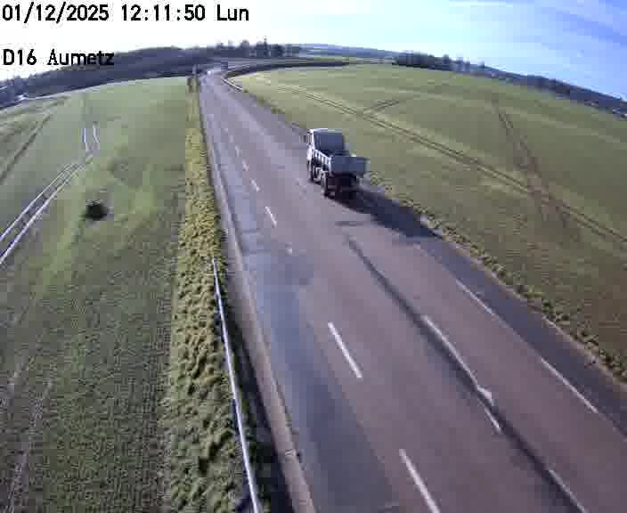 Webcam sur la D16 à Aumetz. Vue orientée vers A30