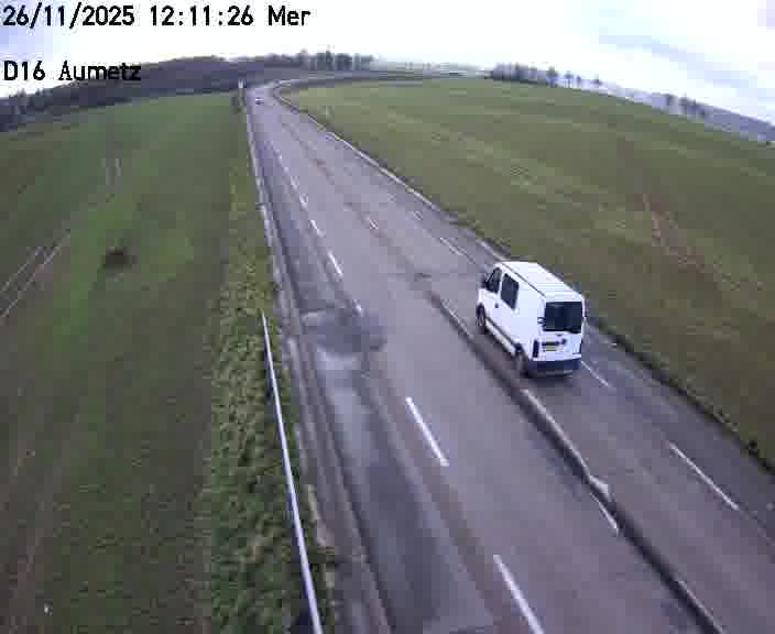 Webcam sur la D16 à Aumetz. Vue orientée vers A30