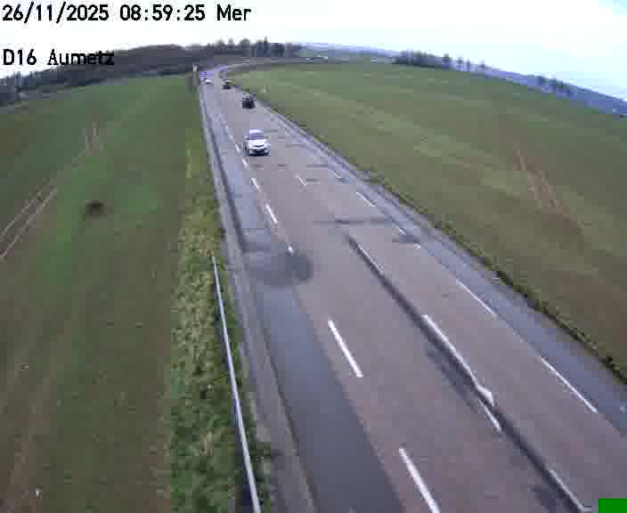 Webcam sur la D16 à Aumetz. Vue orientée vers A30