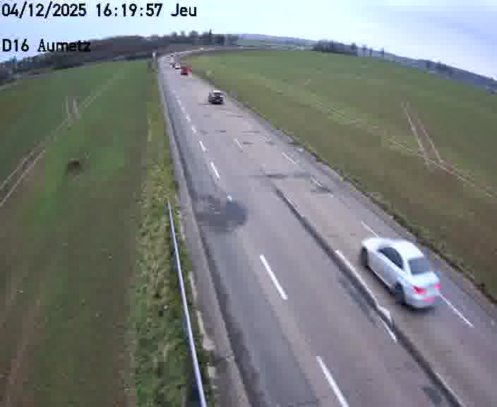 Webcam sur la D16 à Aumetz. Vue orientée vers A30