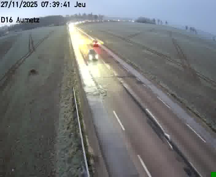 Webcam sur la D16 à Aumetz. Vue orientée vers A30