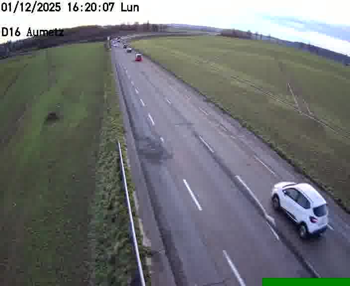 Webcam sur la D16 à Aumetz. Vue orientée vers A30