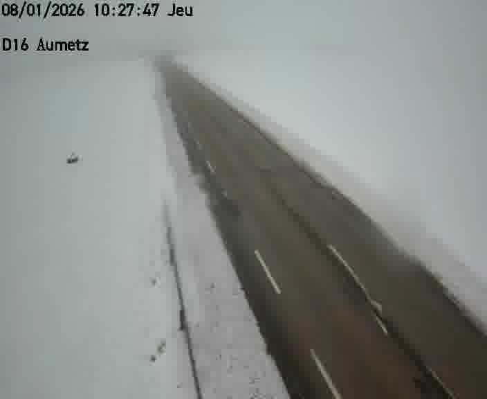 Webcam sur la D16 à Aumetz. Vue orientée vers A30