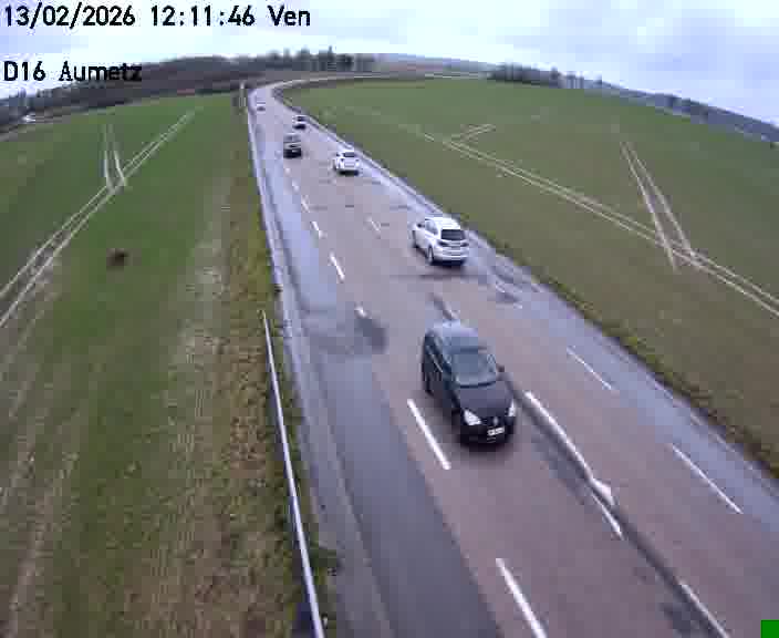 Webcam sur la D16 à Aumetz. Vue orientée vers A30