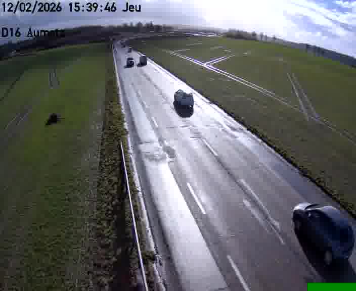 Webcam sur la D16 à Aumetz. Vue orientée vers A30
