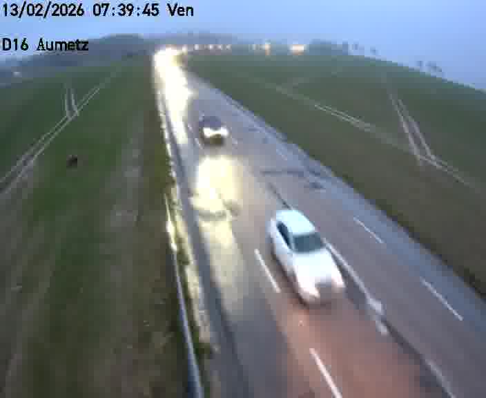 Webcam sur la D16 à Aumetz. Vue orientée vers A30