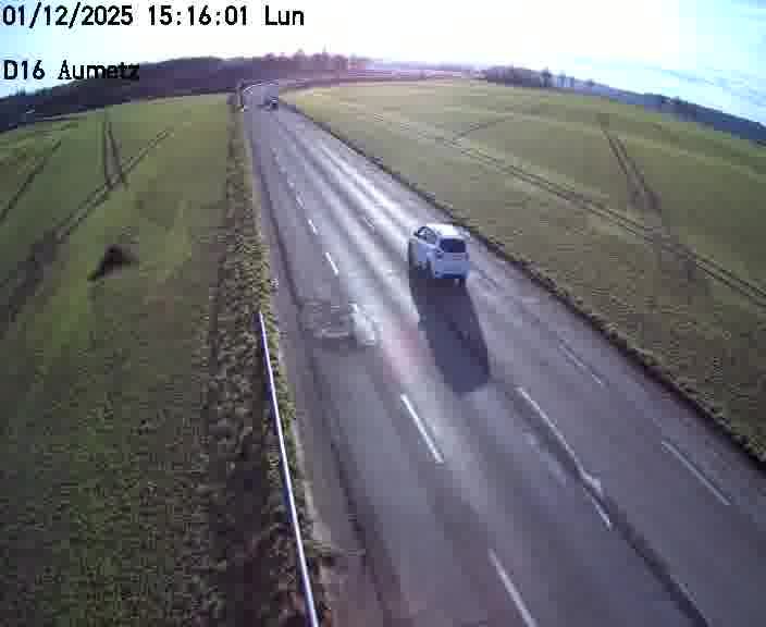 Webcam sur la D16 à Aumetz. Vue orientée vers A30
