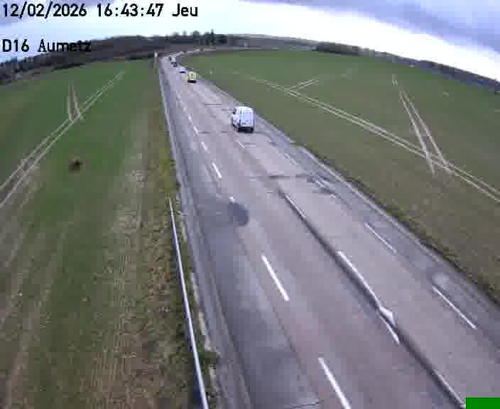 Webcam sur la D16 à Aumetz. Vue orientée vers A30