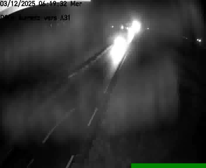 Webcam sur la D906 à Aumetz, juste après la fin de la D16. Vue orientée vers A30