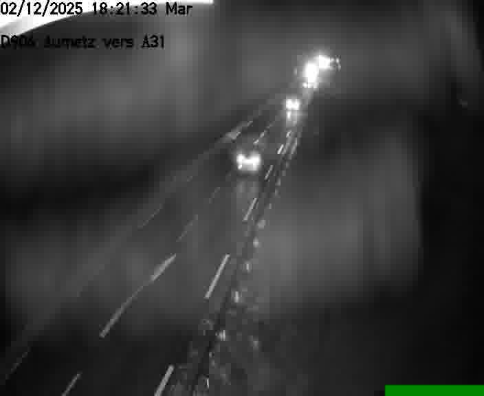 Webcam sur la D906 à Aumetz, juste après la fin de la D16. Vue orientée vers A30