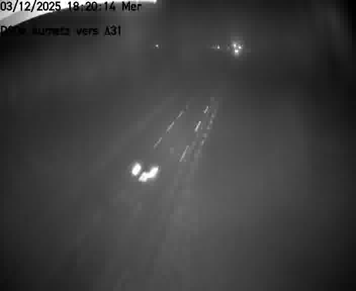 Webcam sur la D906 à Aumetz, juste après la fin de la D16. Vue orientée vers A30