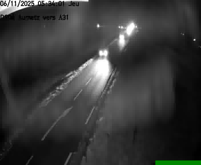 Webcam sur la D906 à Aumetz, juste après la fin de la D16. Vue orientée vers A30