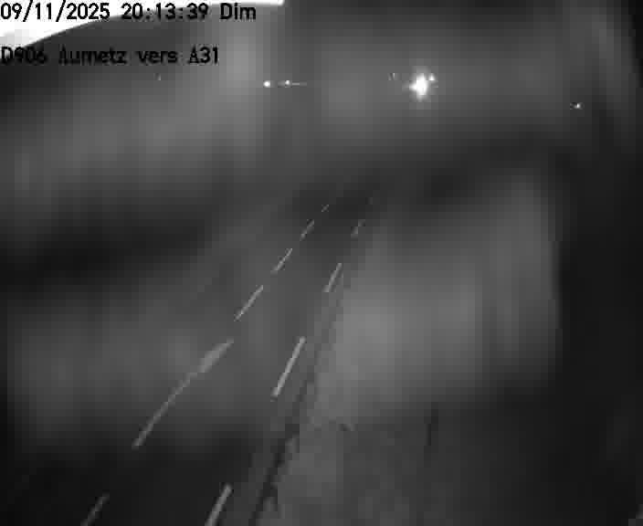 Webcam sur la D906 à Aumetz, juste après la fin de la D16. Vue orientée vers A30