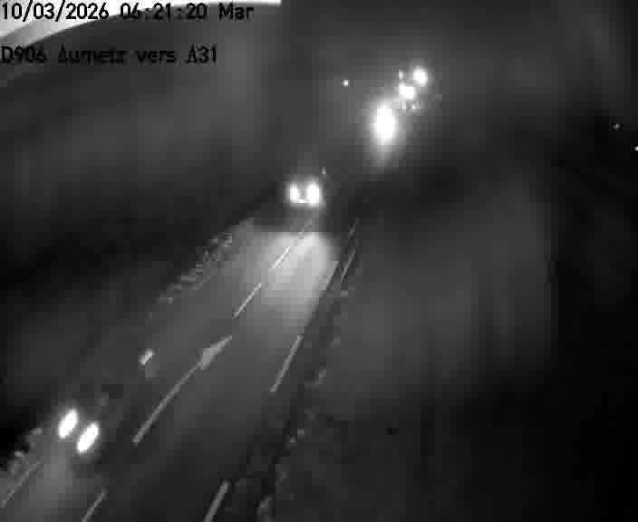 Webcam sur la D906 à Aumetz, juste après la fin de la D16. Vue orientée vers A30