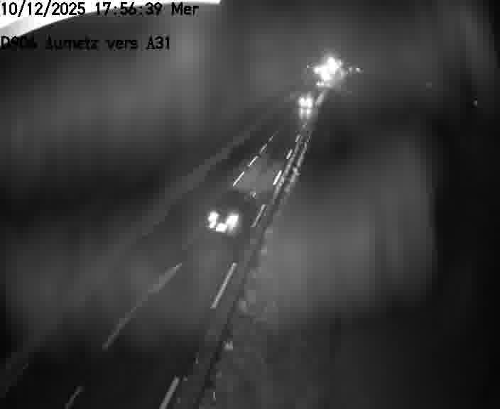Webcam sur la D906 à Aumetz, juste après la fin de la D16. Vue orientée vers A30