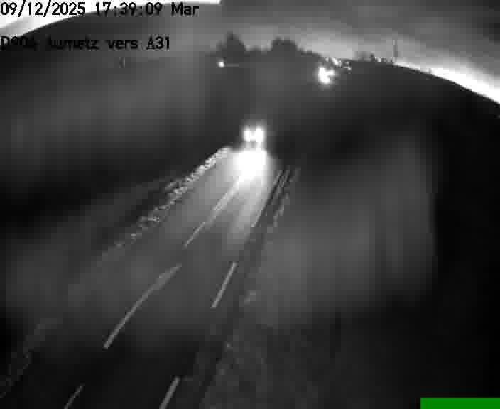 Webcam sur la D906 à Aumetz, juste après la fin de la D16. Vue orientée vers A30