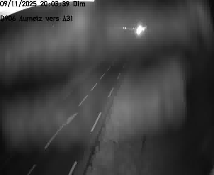 Webcam sur la D906 à Aumetz, juste après la fin de la D16. Vue orientée vers A30