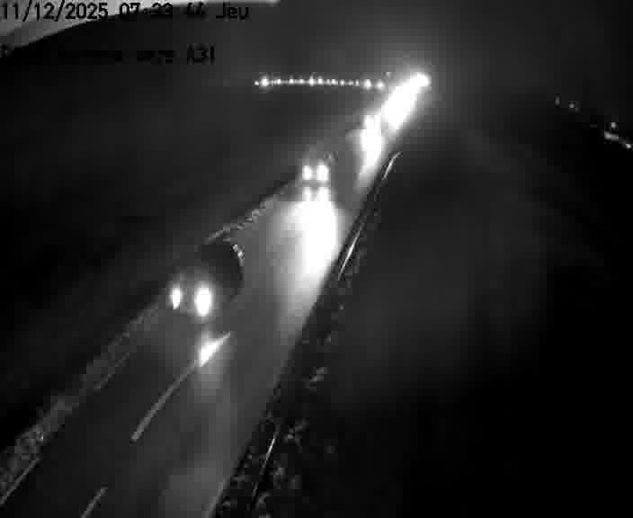 Webcam sur la D906 à Aumetz, juste après la fin de la D16. Vue orientée vers A30