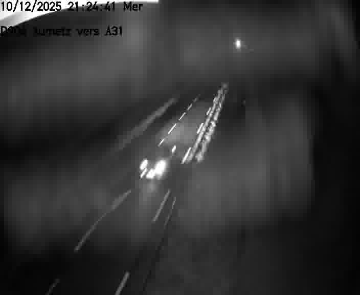 Webcam sur la D906 à Aumetz, juste après la fin de la D16. Vue orientée vers A30