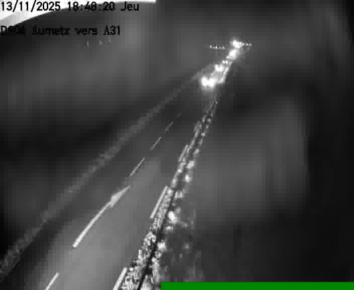 Webcam sur la D906 à Aumetz, juste après la fin de la D16. Vue orientée vers A30