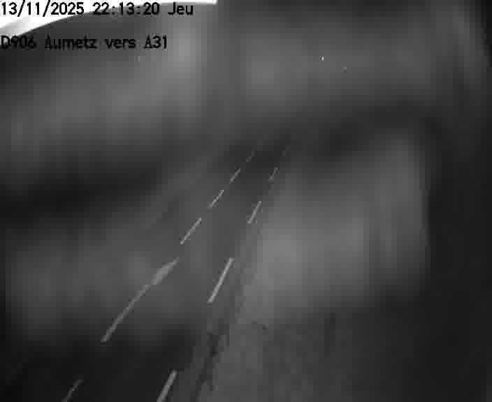 Webcam sur la D906 à Aumetz, juste après la fin de la D16. Vue orientée vers A30