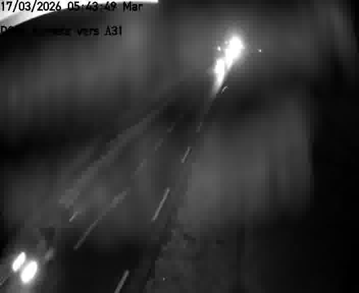 Webcam sur la D906 à Aumetz, juste après la fin de la D16. Vue orientée vers A30