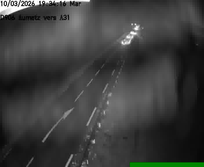 Webcam sur la D906 à Aumetz, juste après la fin de la D16. Vue orientée vers A30