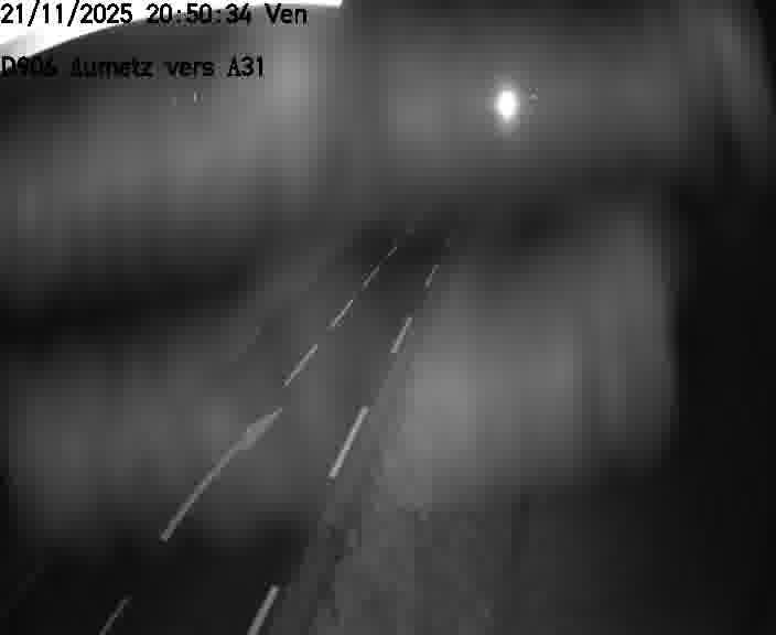 Webcam sur la D906 à Aumetz, juste après la fin de la D16. Vue orientée vers A30