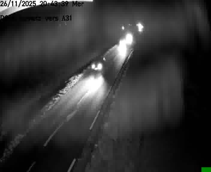 Webcam sur la D906 à Aumetz, juste après la fin de la D16. Vue orientée vers A30