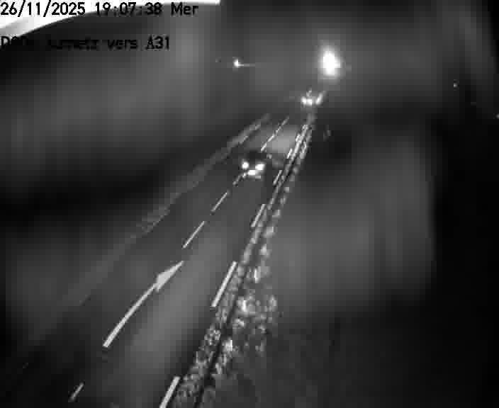 Webcam sur la D906 à Aumetz, juste après la fin de la D16. Vue orientée vers A30