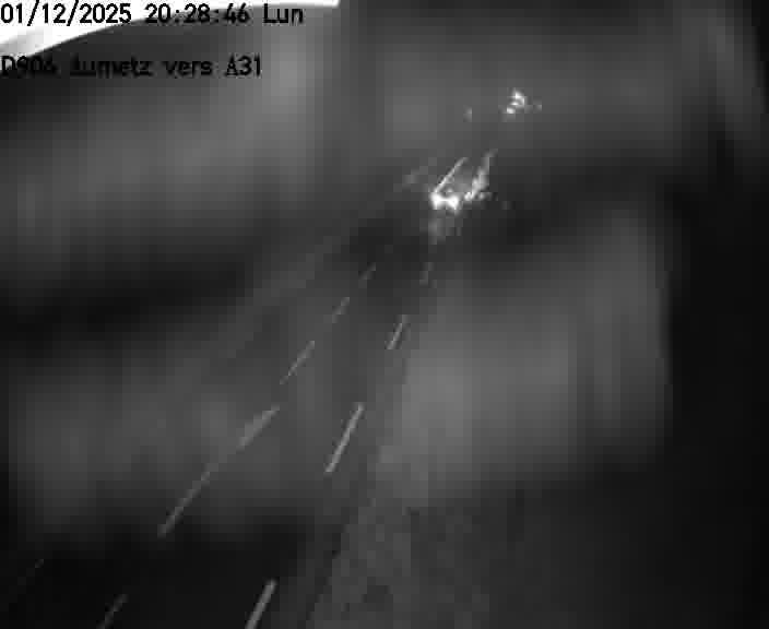 Webcam sur la D906 à Aumetz, juste après la fin de la D16. Vue orientée vers A30